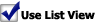 Use List View