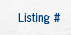 Listing #